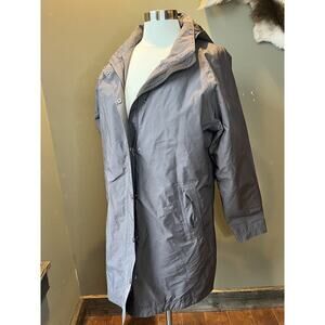 LL Bean Womens Light Weight Lined Full Zip Hooded Casual Jacket Size Large